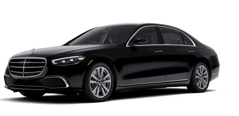 Mercedes Benz limousine without background