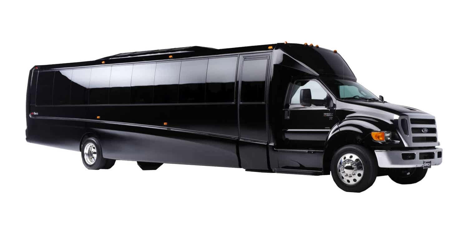34 seats Passenger Bus with white background
