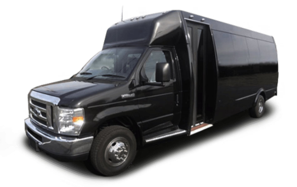 24 passengers mini bus without background